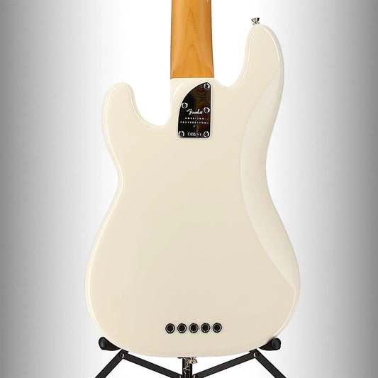 American Professional II Precision Bass V, Rosewood Fingerboard, Olympic White (RC2) (70908)