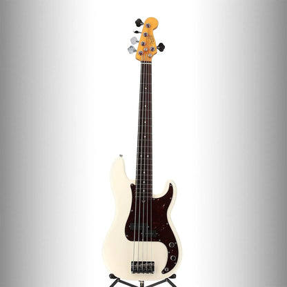 American Professional II Precision Bass V, Rosewood Fingerboard, Olympic White (RC2) (70908)