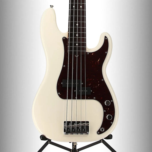 American Professional II Precision Bass V, Rosewood Fingerboard, Olympic White (RC2) (70908)