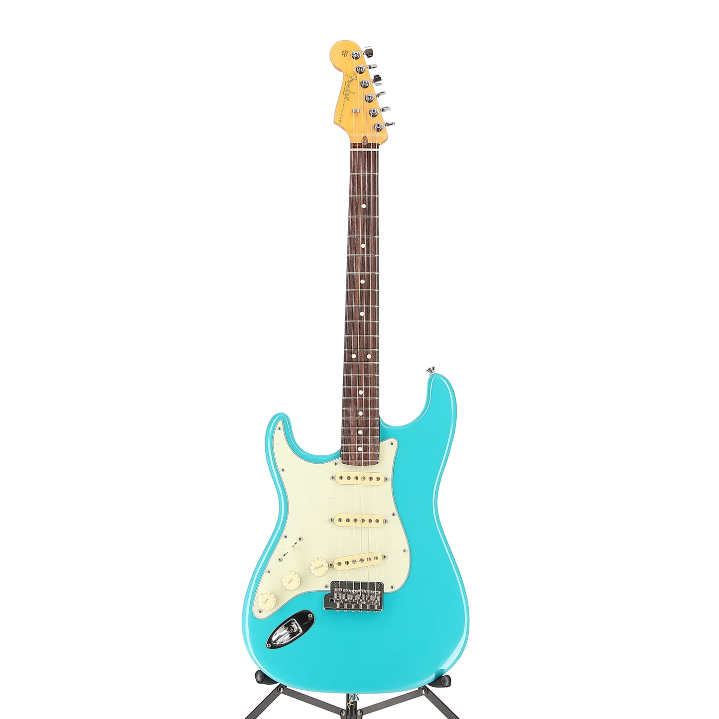 American Professional II Stratocaster Left-Hand, Rosewood Fingerboard, Miami Blue (EC6) (75741)