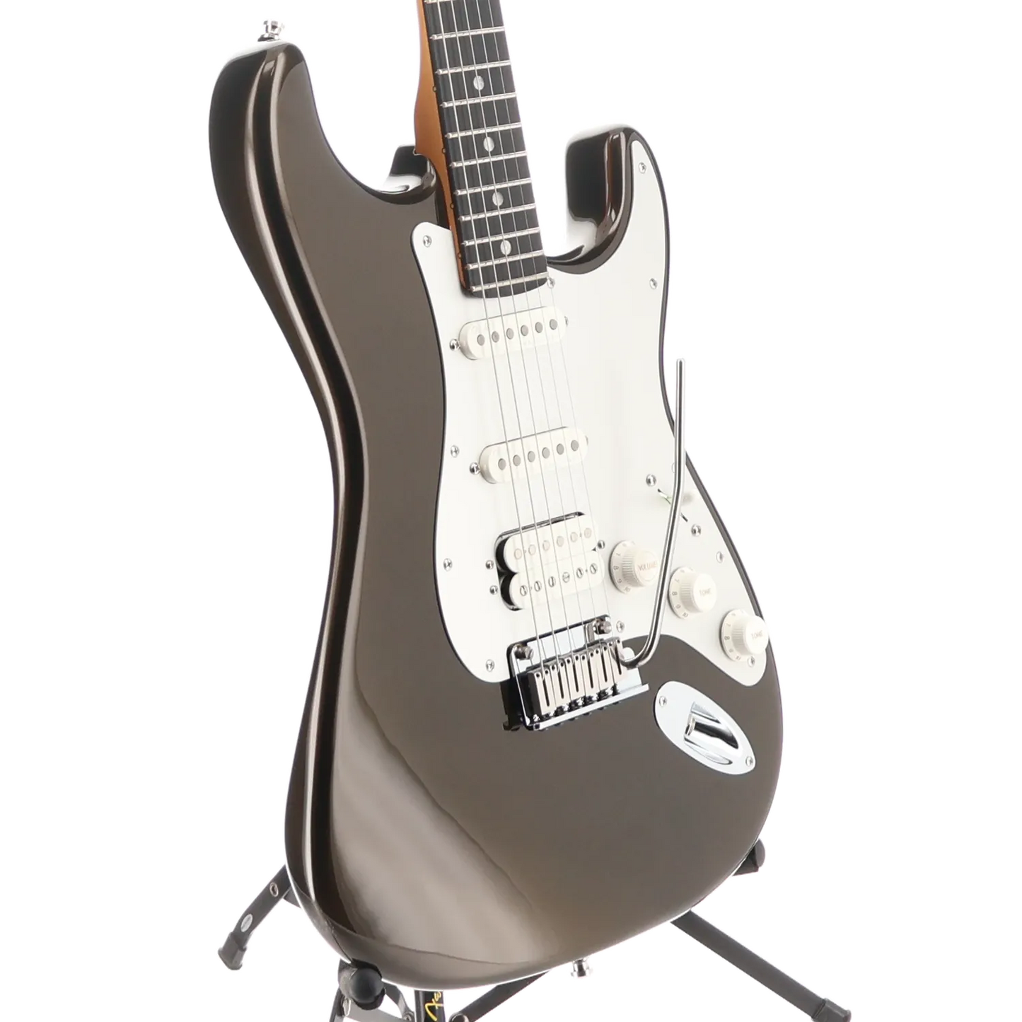 American Ultra II Stratocaster HSS, Ebony Fingerboard, Texas Tea (B4) (12679)