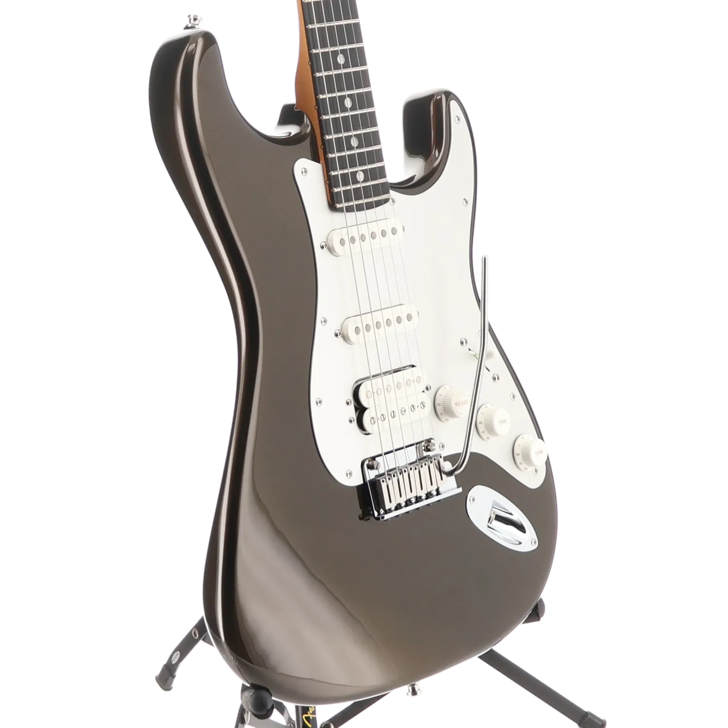 American Ultra II Stratocaster HSS, Ebony Fingerboard, Texas Tea (B4) (12679)