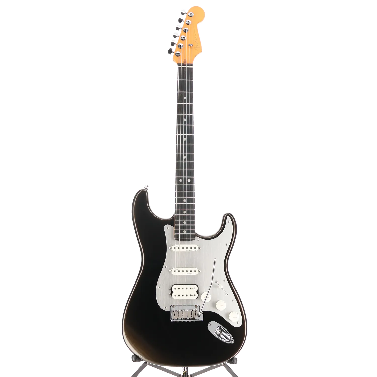 American Ultra II Stratocaster HSS, Ebony Fingerboard, Texas Tea (B4) (12679)