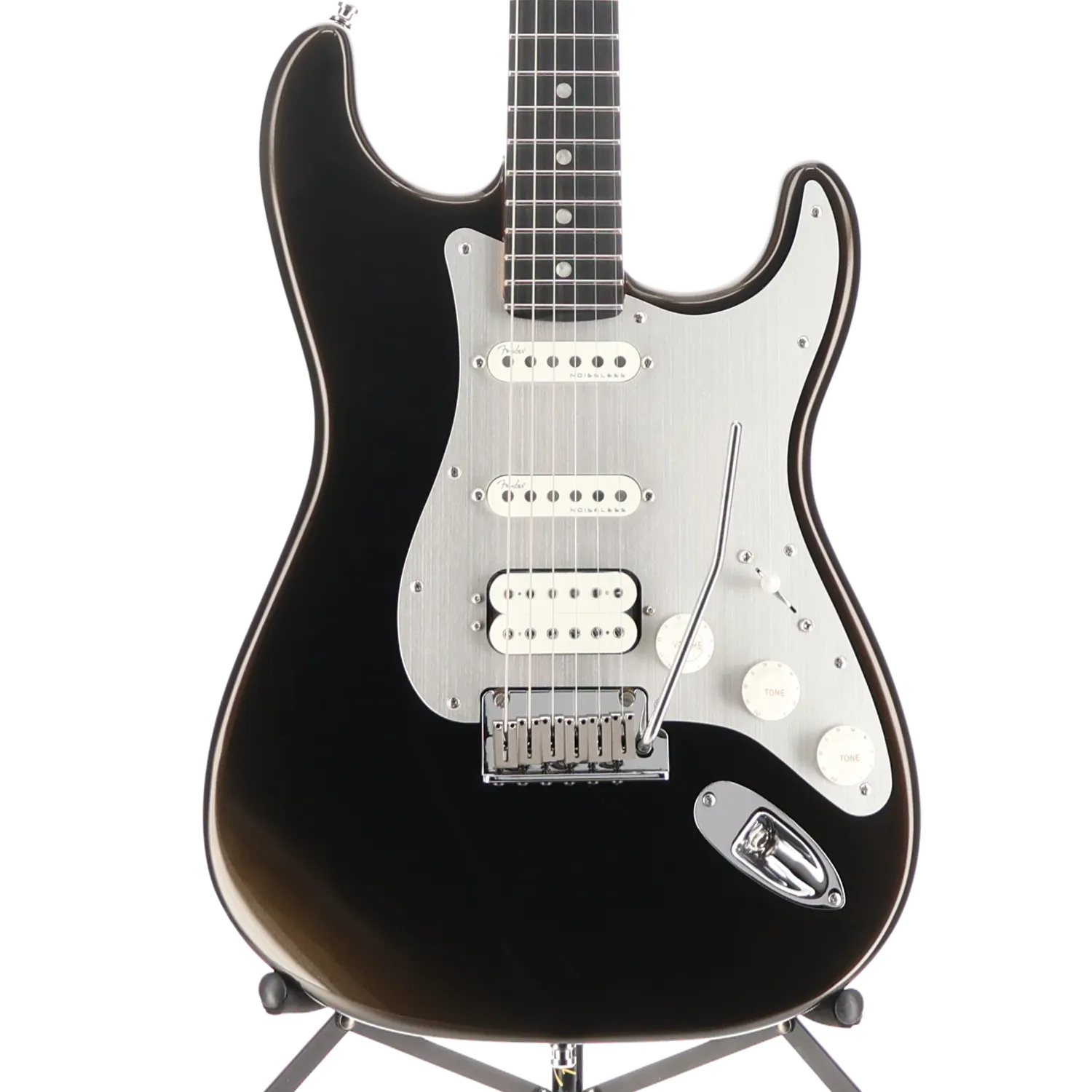 American Ultra II Stratocaster HSS, Ebony Fingerboard, Texas Tea (B4) (12679)