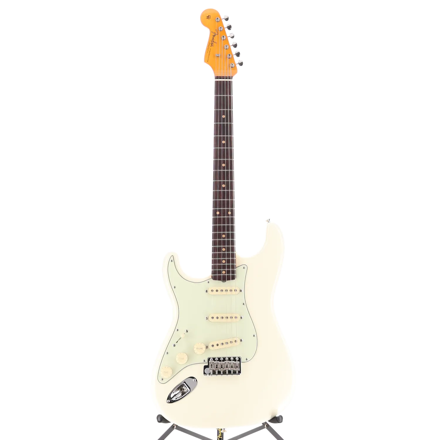American Vintage II 1961 Stratocaster Left-Hand, Rosewood Fingerboard, Olympic White (BB8) (58538)