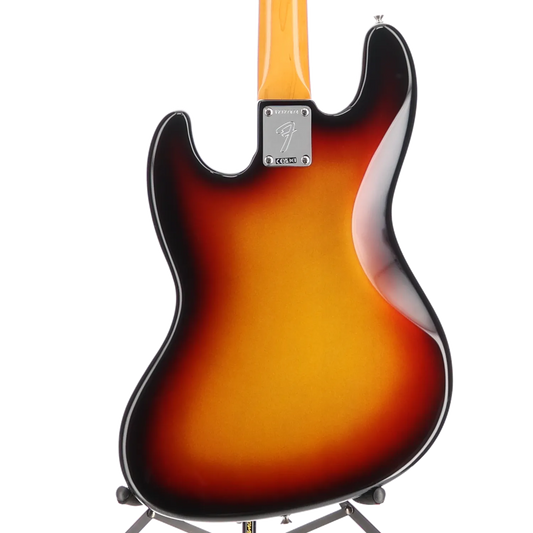 American Vintage II 1966 Jazz Bass, Rosewood Fingerboard, 3-Color Sunburst (RC3) (27874)