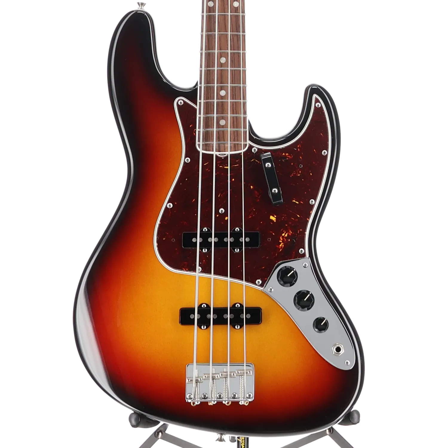 American Vintage II 1966 Jazz Bass, Rosewood Fingerboard, 3-Color Sunburst (RC3) (27874)