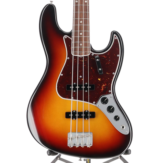 American Vintage II 1966 Jazz Bass, Rosewood Fingerboard, 3-Color Sunburst (RC3) (27874)