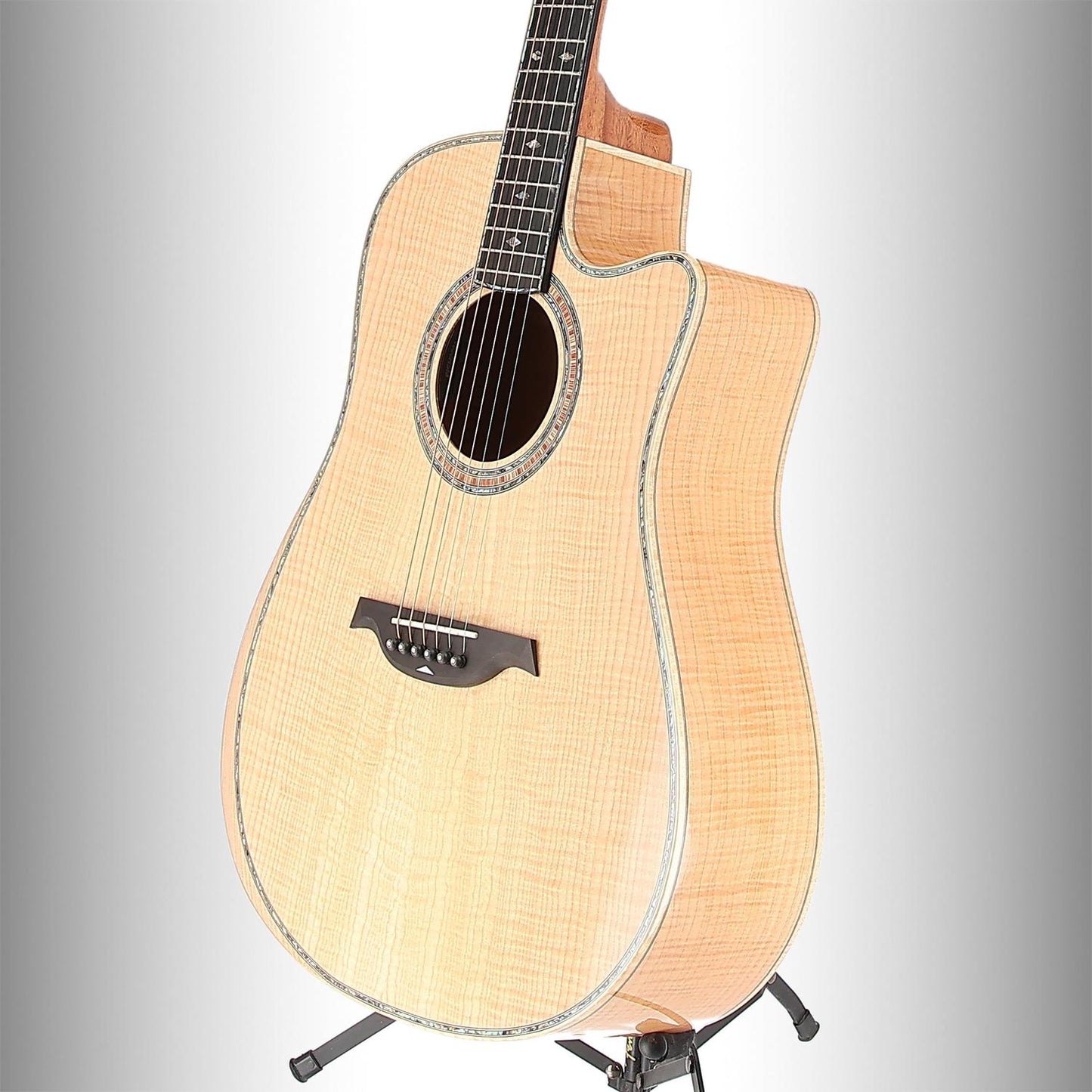BC Rich 6-string Acoustic-electric with Maple Top, Maple Back and Sides, Flame Maple, Pro Setup (S1) (00053)