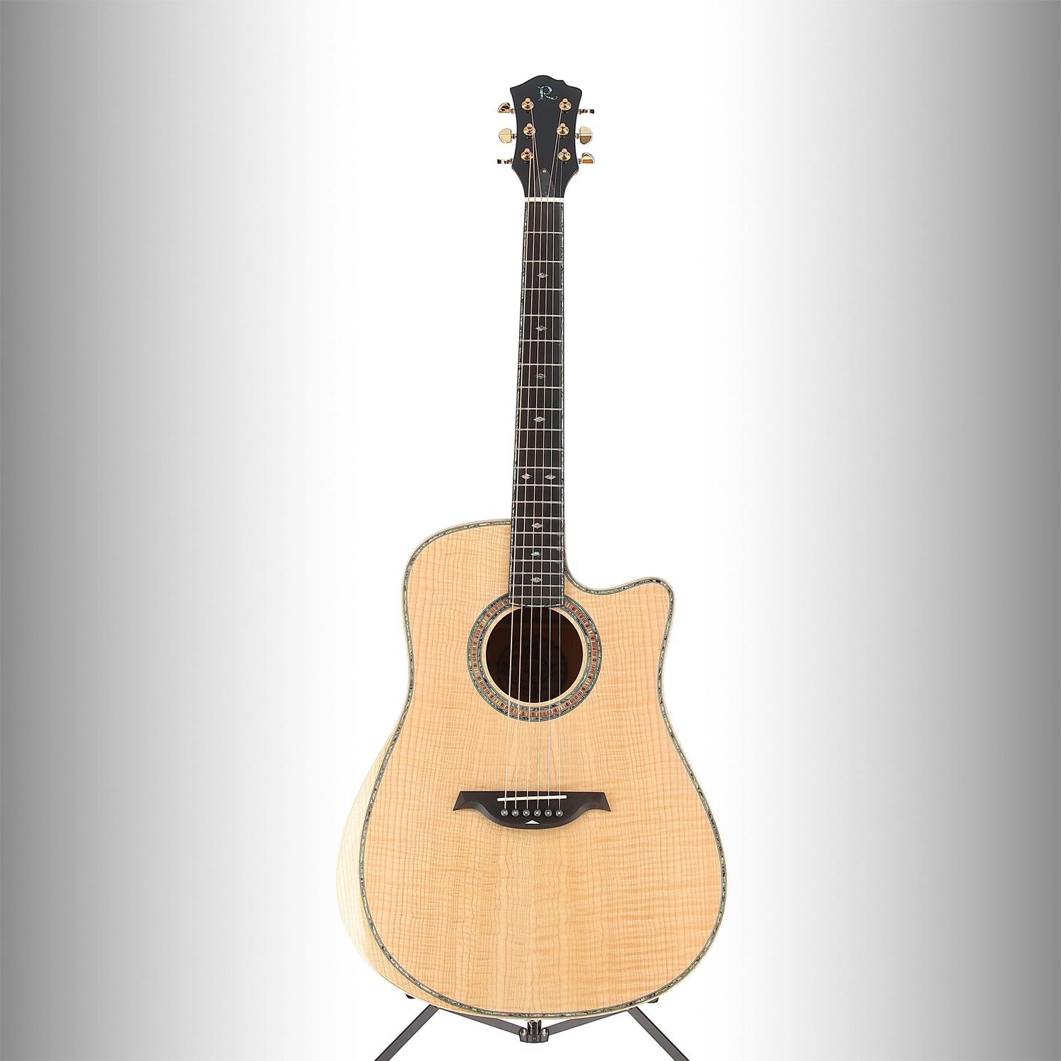BC Rich 6-string Acoustic-electric with Maple Top, Maple Back and Sides, Flame Maple, Pro Setup (S1) (00053)