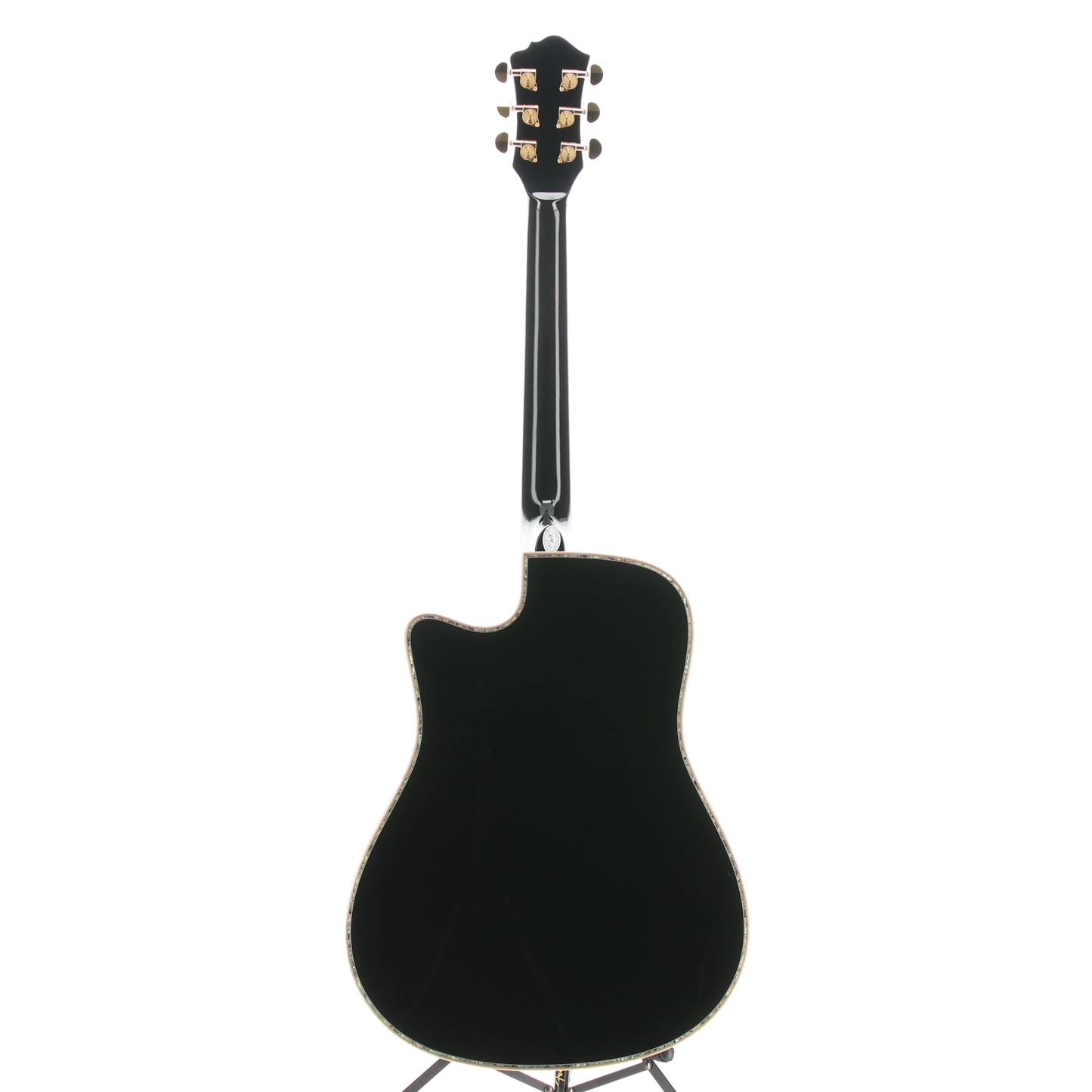BC Rich 6-string Acoustic-electric with Maple Top, Maple Back and Sides, Mahogany Neck, and Ebony Fingerboard - Black (W3) (00130)
