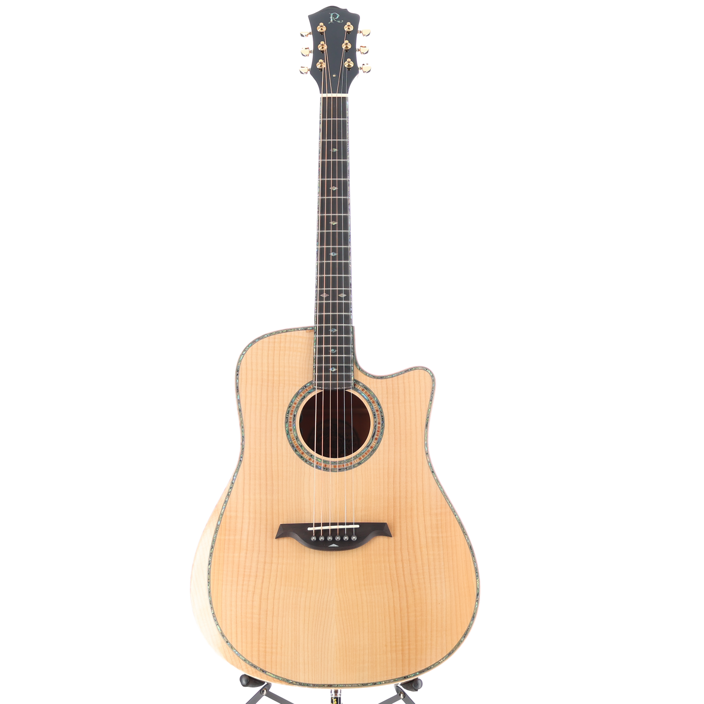 BC Rich 6-string Acoustic-electric with Maple Top, Maple Back and Sides, Mahogany Neck, and Ebony Fingerboard - Flame Maple (P) (00008)