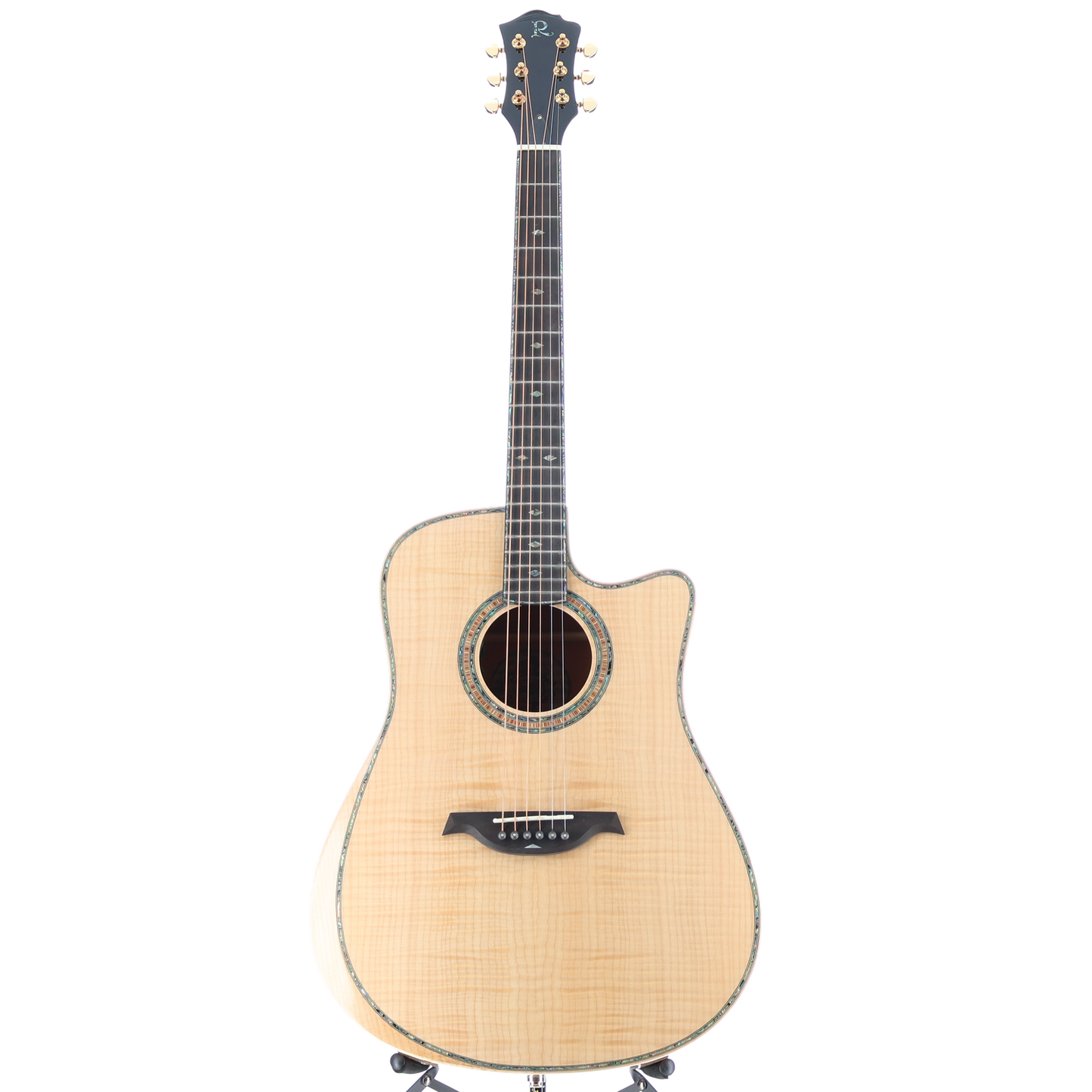 BC Rich 6-string Acoustic-electric with Maple Top, Maple Back and Sides, Mahogany Neck, and Ebony Fingerboard - Flame Maple (P) (00027)