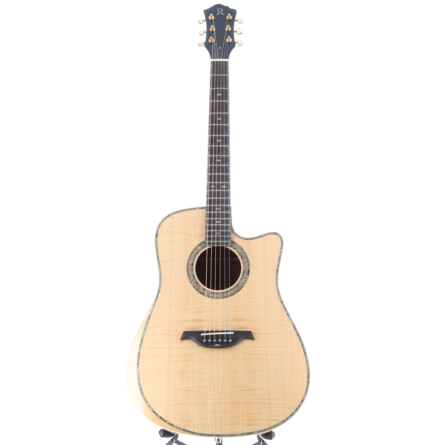 BC Rich 6-string Acoustic-electric with Maple Top, Maple Back and Sides, Mahogany Neck, and Ebony Fingerboard - Flame Maple (P) (00027)