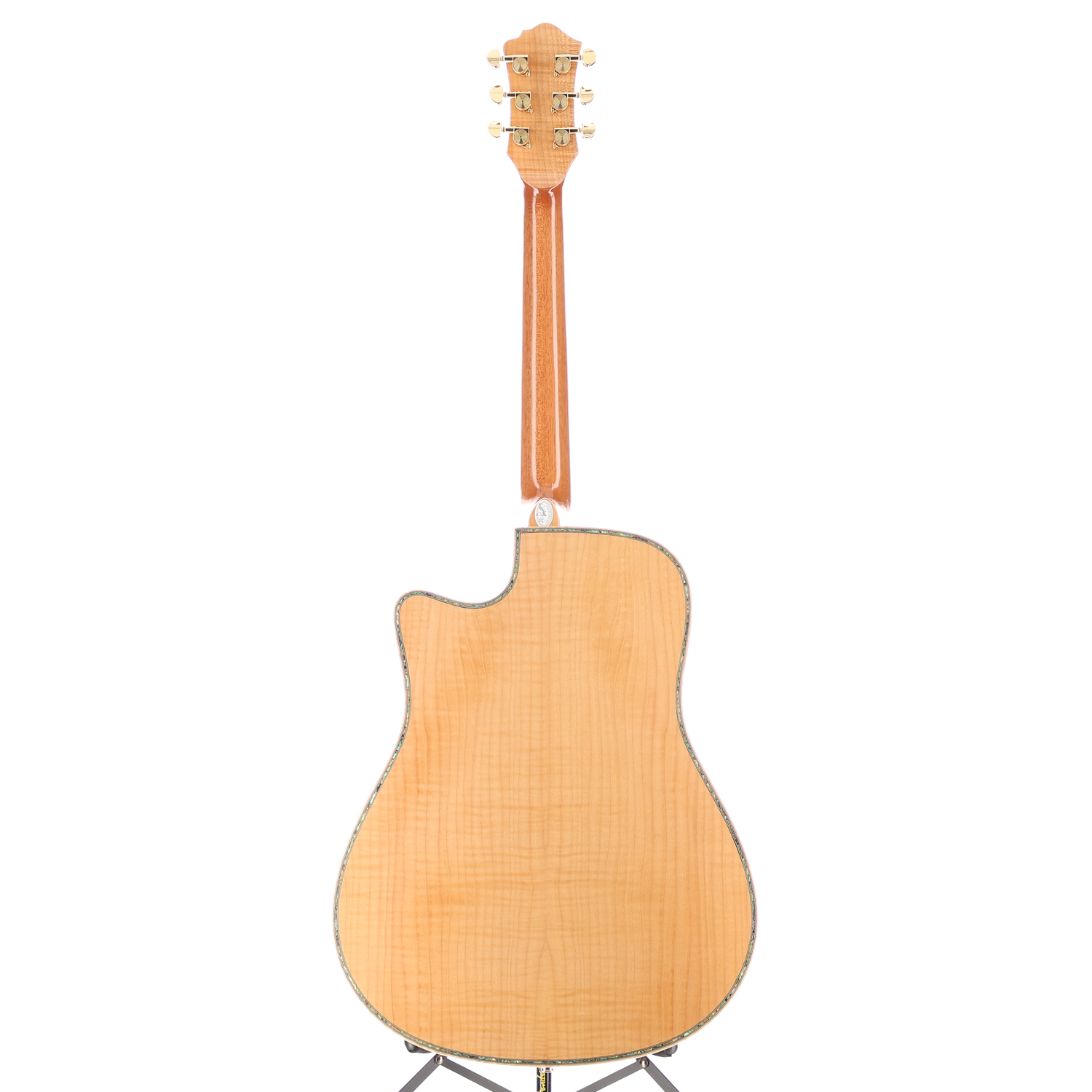 BC Rich 6-string Acoustic-electric with Maple Top, Maple Back and Sides, Mahogany Neck, and Ebony Fingerboard - Flame Maple (P) (00027)