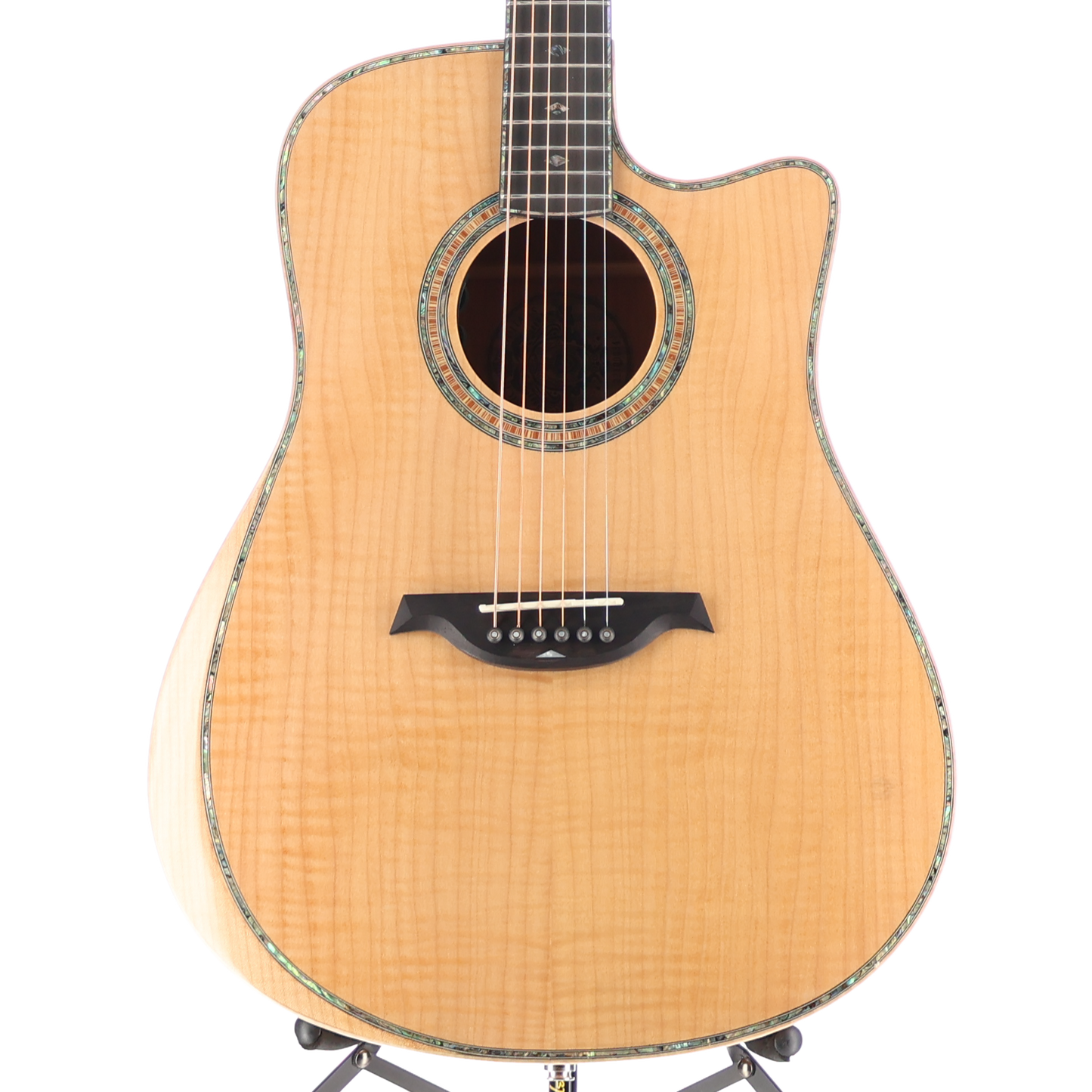 BC Rich 6-string Acoustic-electric with Maple Top, Maple Back and Sides, Mahogany Neck, and Ebony Fingerboard - Flame Maple (P) (00034)