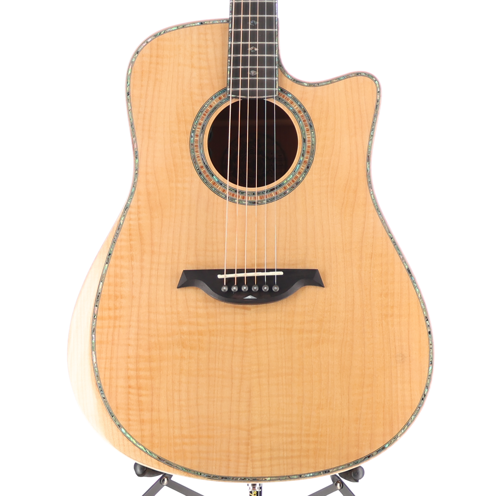BC Rich 6-string Acoustic-electric with Maple Top, Maple Back and Sides, Mahogany Neck, and Ebony Fingerboard - Flame Maple (P) (00034)