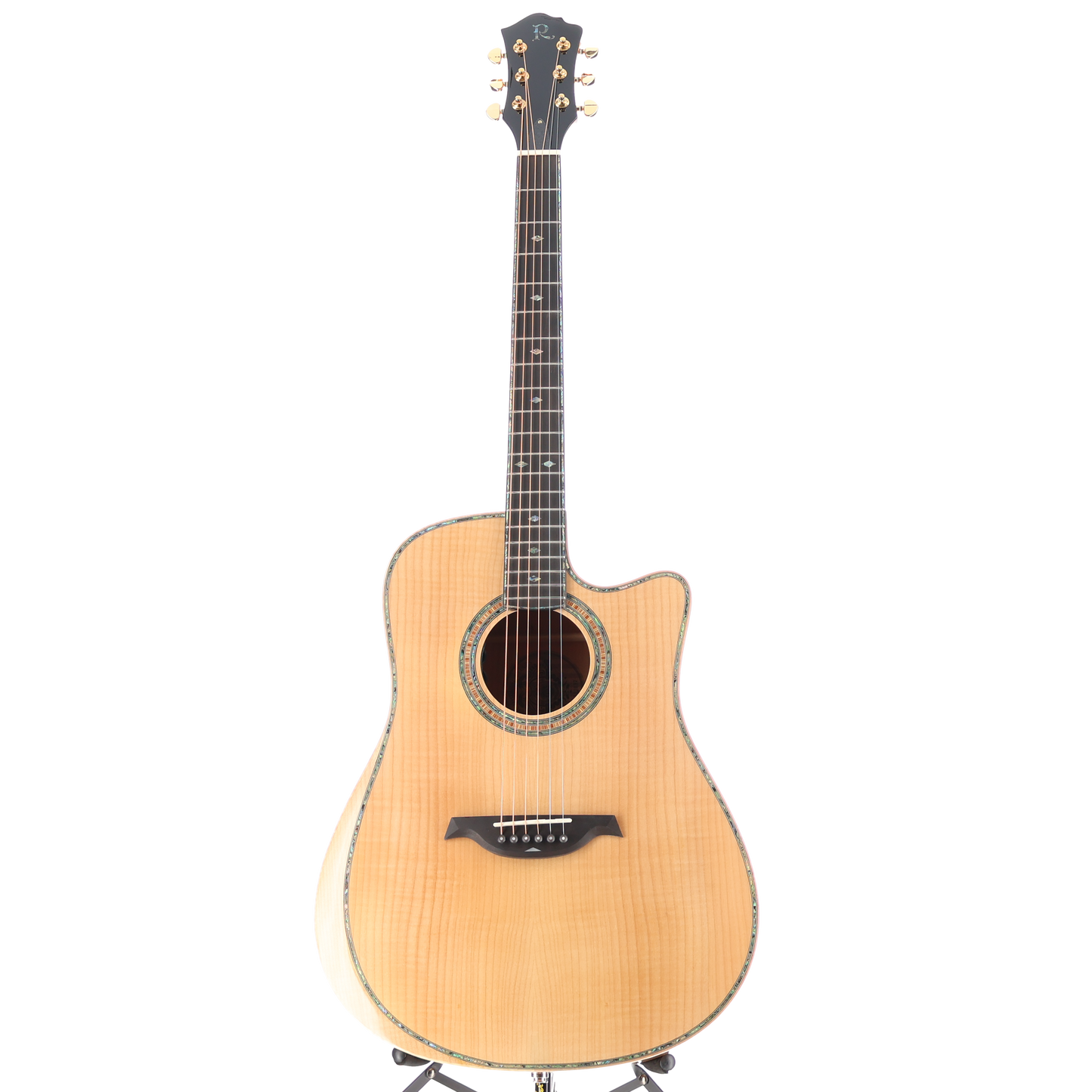BC Rich 6-string Acoustic-electric with Maple Top, Maple Back and Sides, Mahogany Neck, and Ebony Fingerboard - Flame Maple (P) (00037)