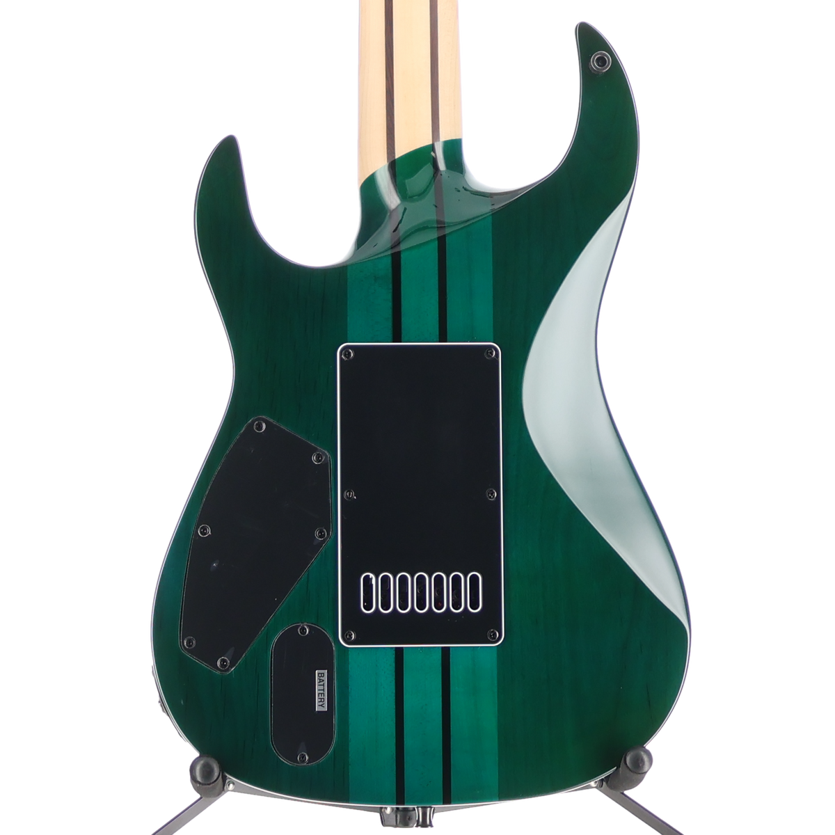 BC Rich Andy James Signature 7 Evertune Electric Guitar - Transparent Green (SR) (60412)
