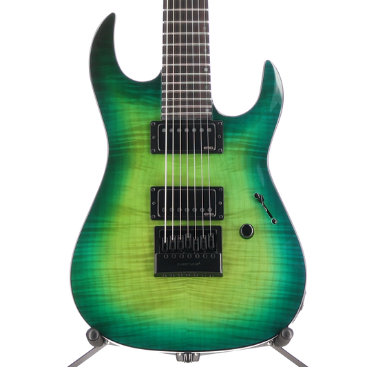 BC Rich Andy James Signature 7 Evertune Electric Guitar - Transparent Green (SR) (60412)