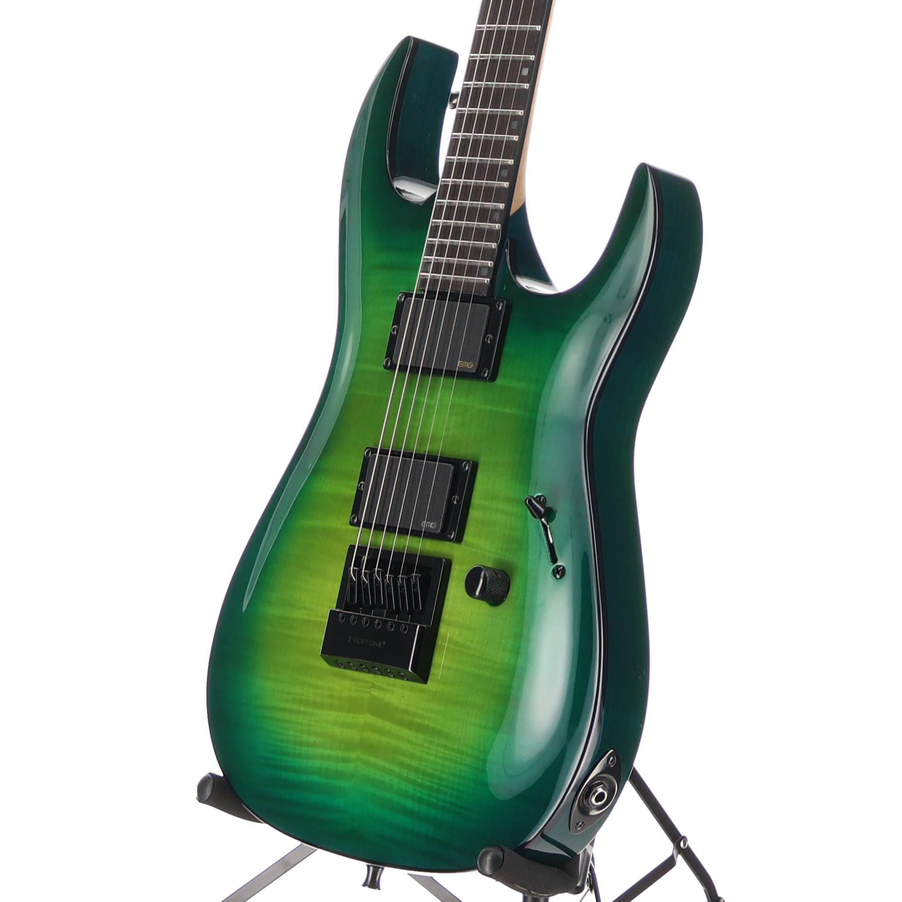 BC Rich Andy James Signature Assassin 6 Trans Green - EMG 85 & 81 Pickup Mod (SR) (60399)