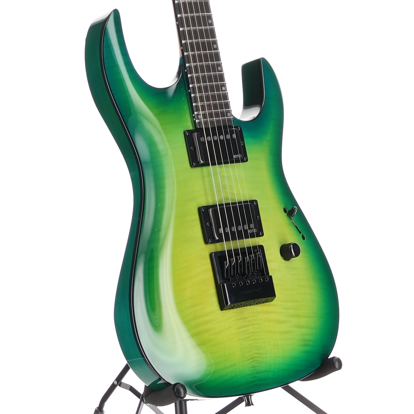 BC Rich Andy James Signature Assassin 6, Trans Green, Plays Great (Q9) (60338)