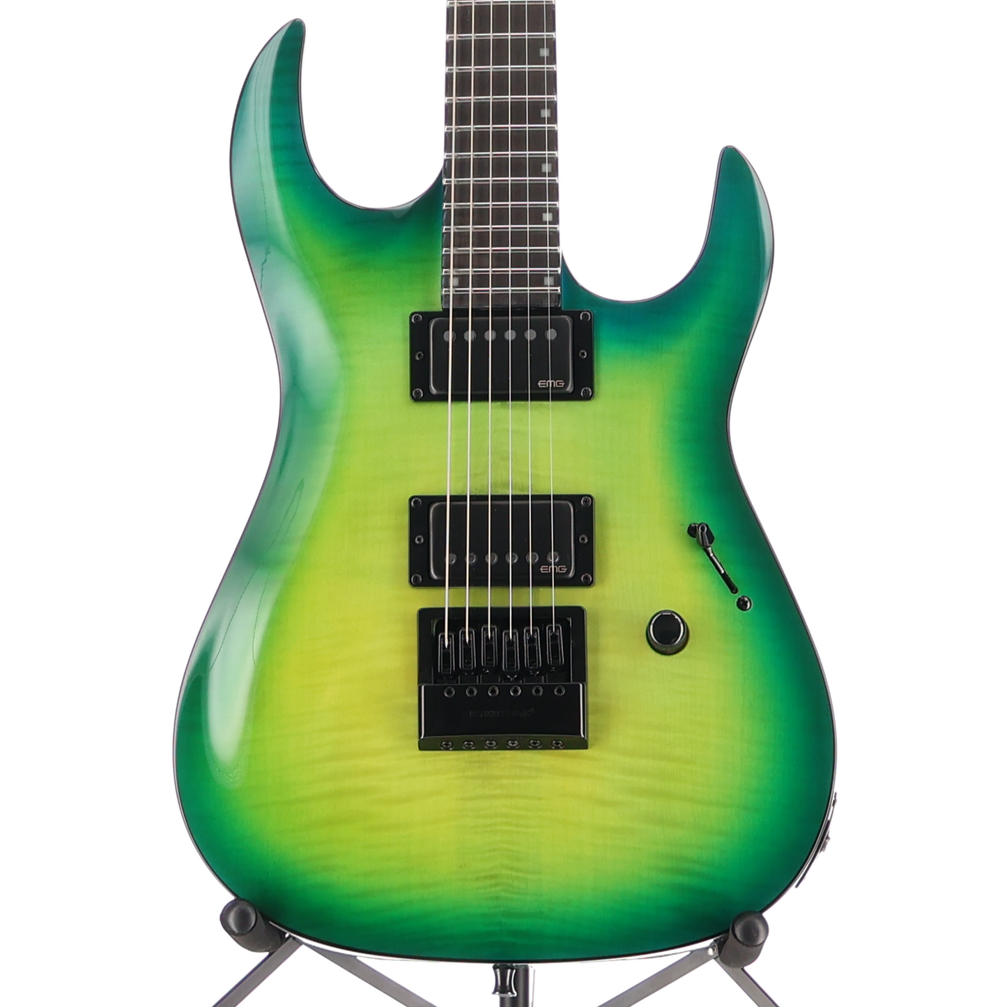 BC Rich Andy James Signature Assassin 6, Trans Green, Plays Great (Q9) (60338)