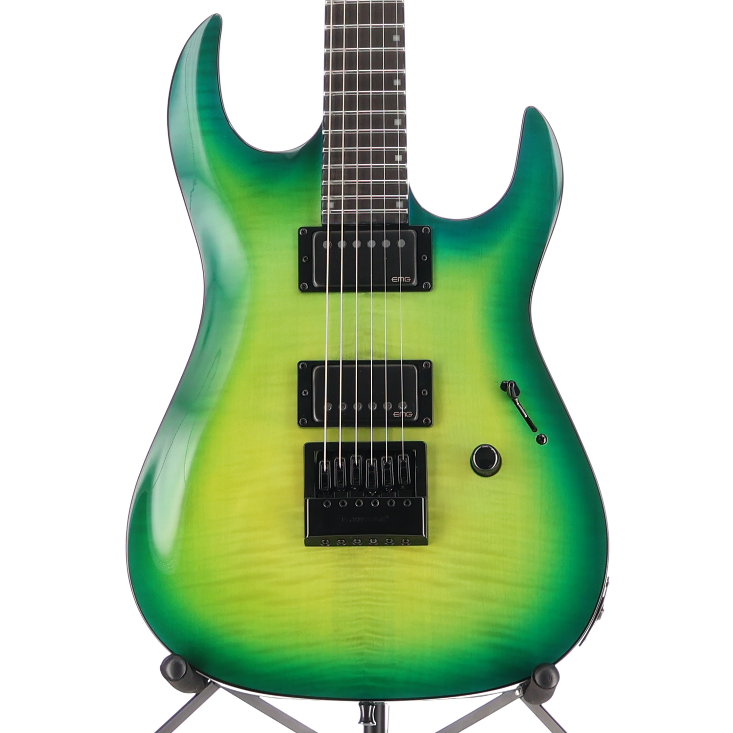 BC Rich Andy James Signature Assassin 6, Trans Green, Plays Great (Q9) (60338)