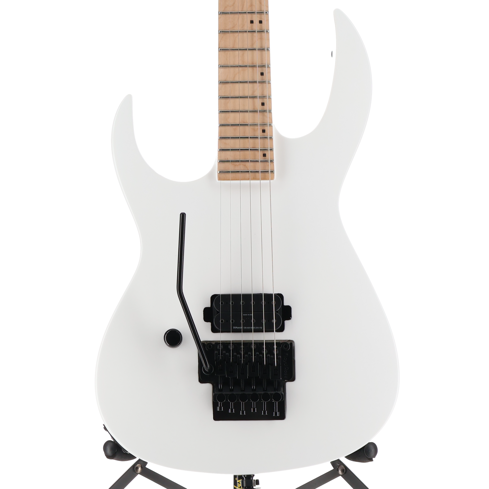 BC Rich Gunslinger II Prophecy with Nyatoh Body, Maple Neck, Maple Fingerboard, and 1 Humbucking Pickup, Left Handed - White Pearl (G4) (60067)