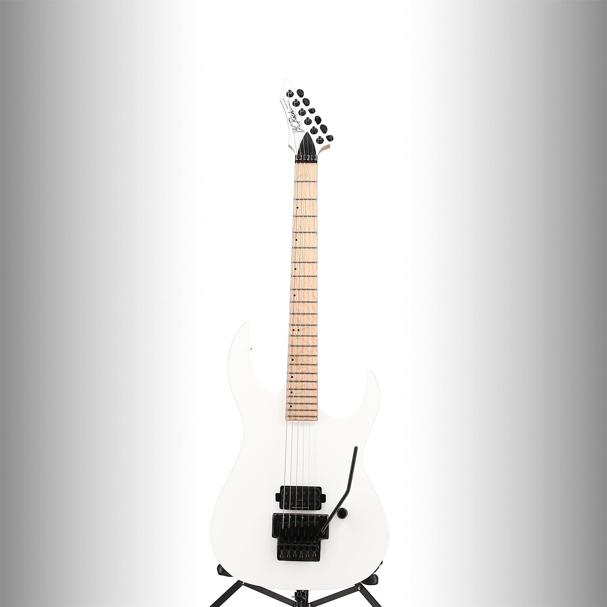 BC Rich Gunslinger II Prophecy with Nyatoh Body, Maple Neck, Maple Fingerboard, and 1 Humbucking Pickup - White Pearl (M2) (60054)