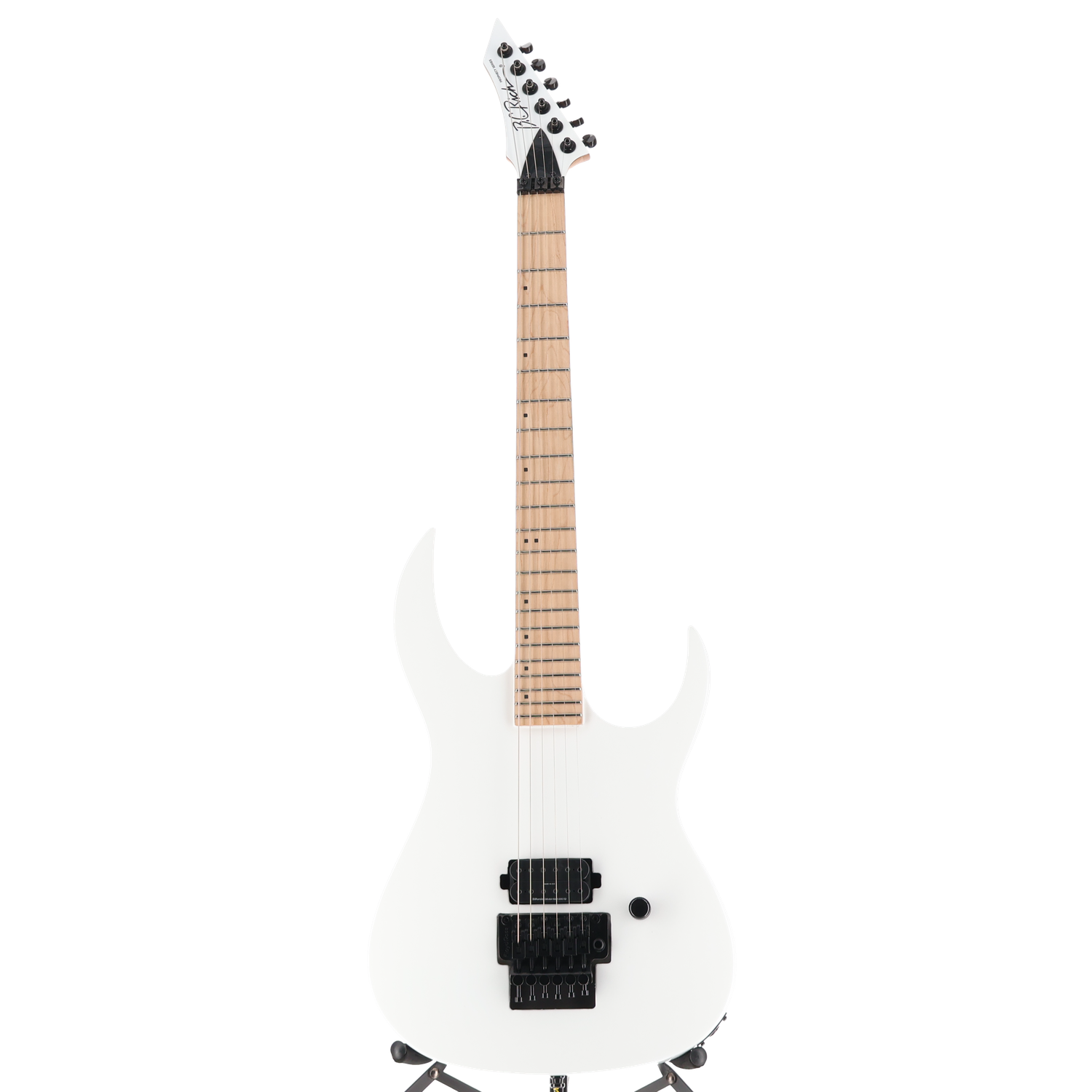 BC Rich Gunslinger II Prophecy with Nyatoh Body, Maple Neck, Maple Fingerboard, and 1 Humbucking Pickup - White Pearl (SR) (60052)