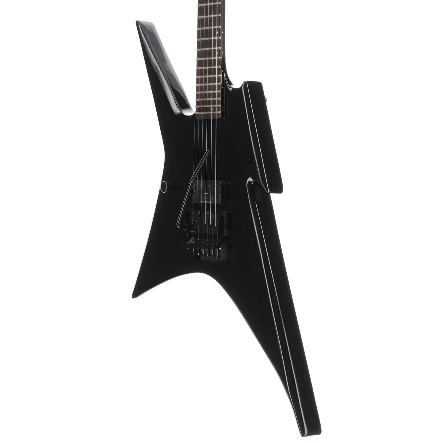 BC Rich Ironbird Prophecy MK2 with Nyatoh Body, Maple Neck, Ebony Fingerboard, 1 Humbucking Pickup, and Floyd Rose Tremolo, Left Handed - Black Pearl (A4) (60003)