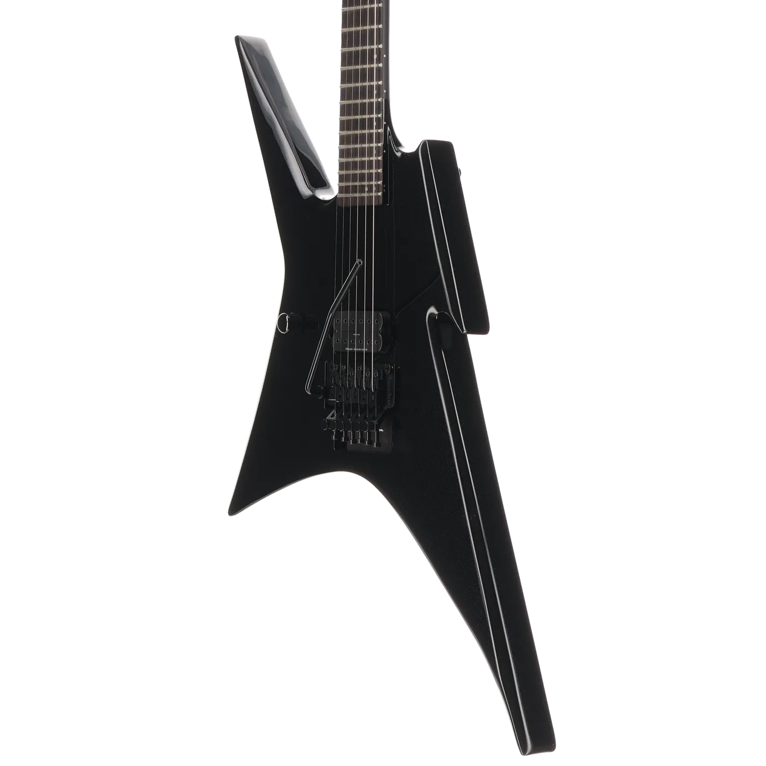 BC Rich Ironbird Prophecy MK2 with Nyatoh Body, Maple Neck, Ebony Fingerboard, 1 Humbucking Pickup, and Floyd Rose Tremolo, Left Handed - Black Pearl (A4) (60003)