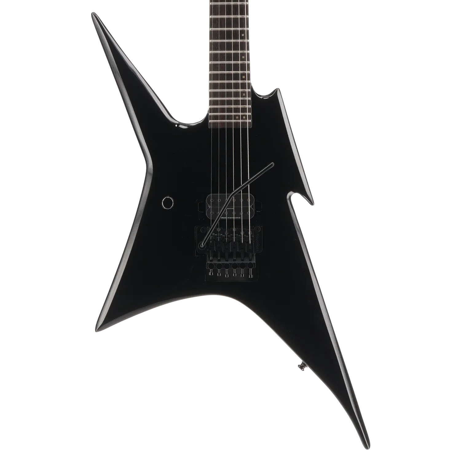 BC Rich Ironbird Prophecy MK2 with Nyatoh Body, Maple Neck, Ebony Fingerboard, 1 Humbucking Pickup, and Floyd Rose Tremolo, Left Handed - Black Pearl (A4) (60003)