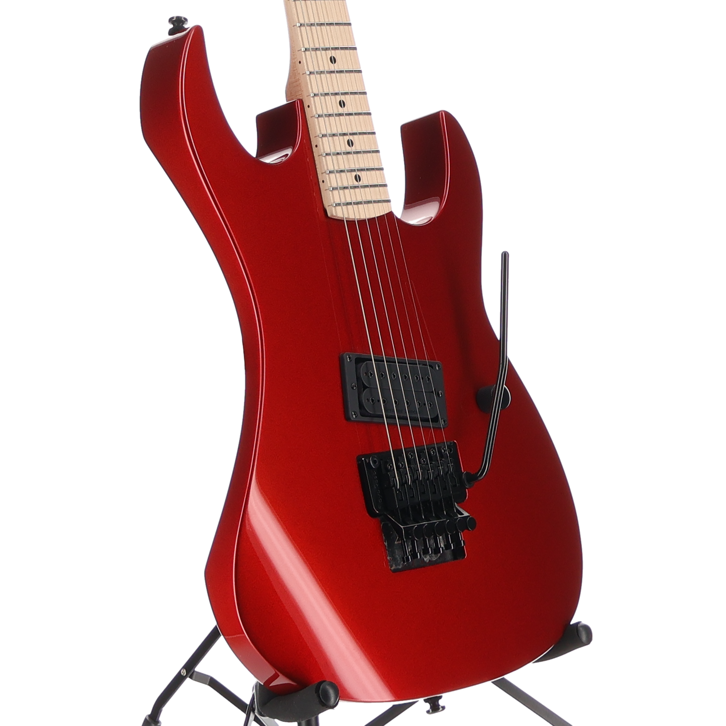 BC Rich Legacy Gunslinger Retro II with Floyd Rose - Candy Red, Pro Setup (SR) (80025)
