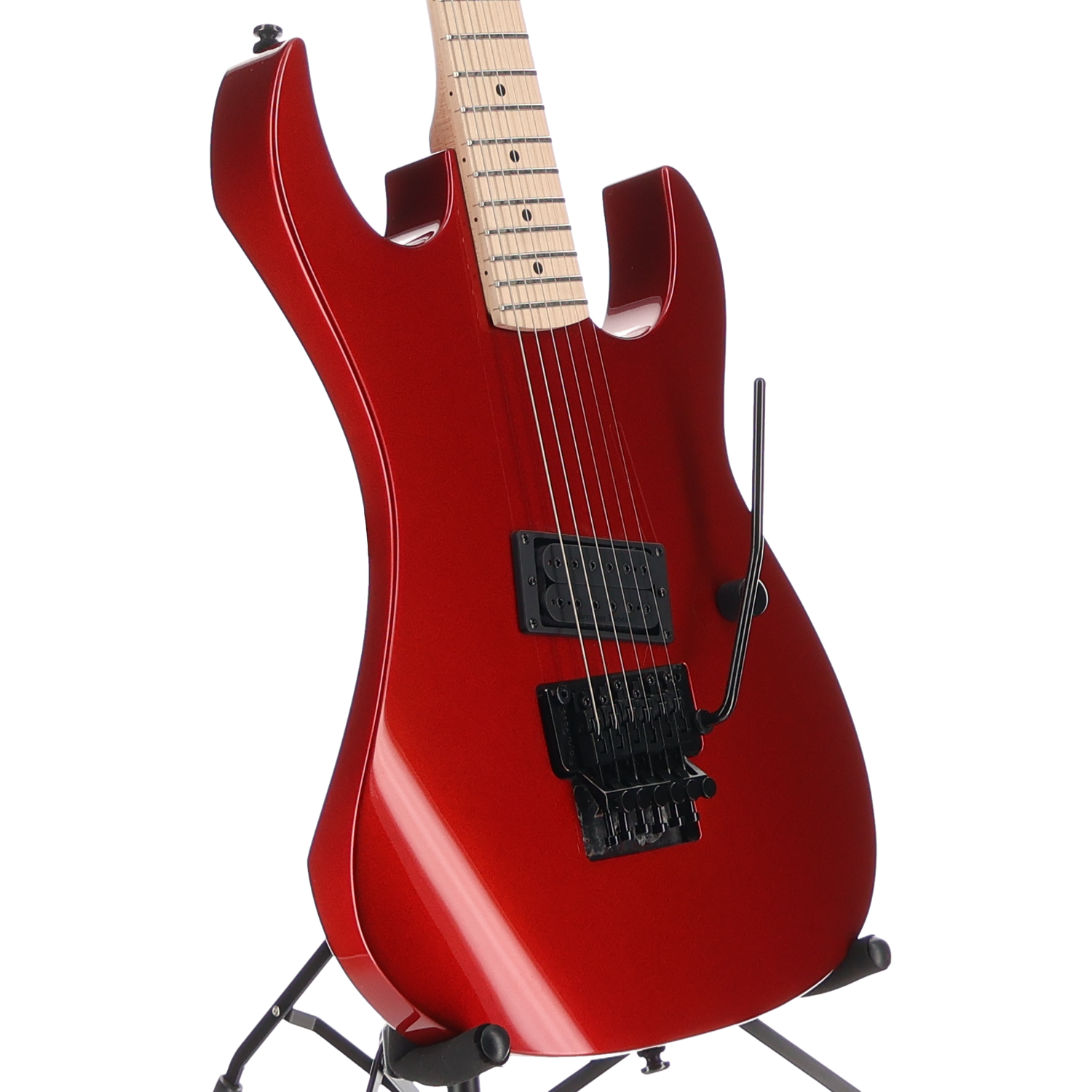 BC Rich Legacy Gunslinger Retro II with Floyd Rose - Candy Red, Pro Setup (SR) (80025)