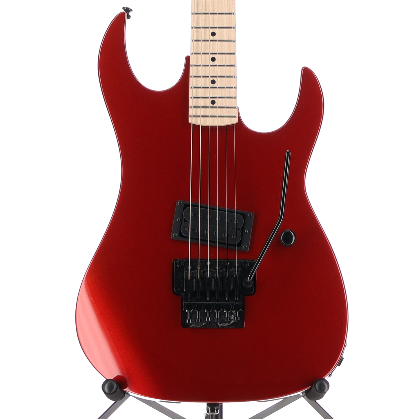 BC Rich Legacy Gunslinger Retro II with Floyd Rose - Candy Red, Pro Setup (SR) (80025)
