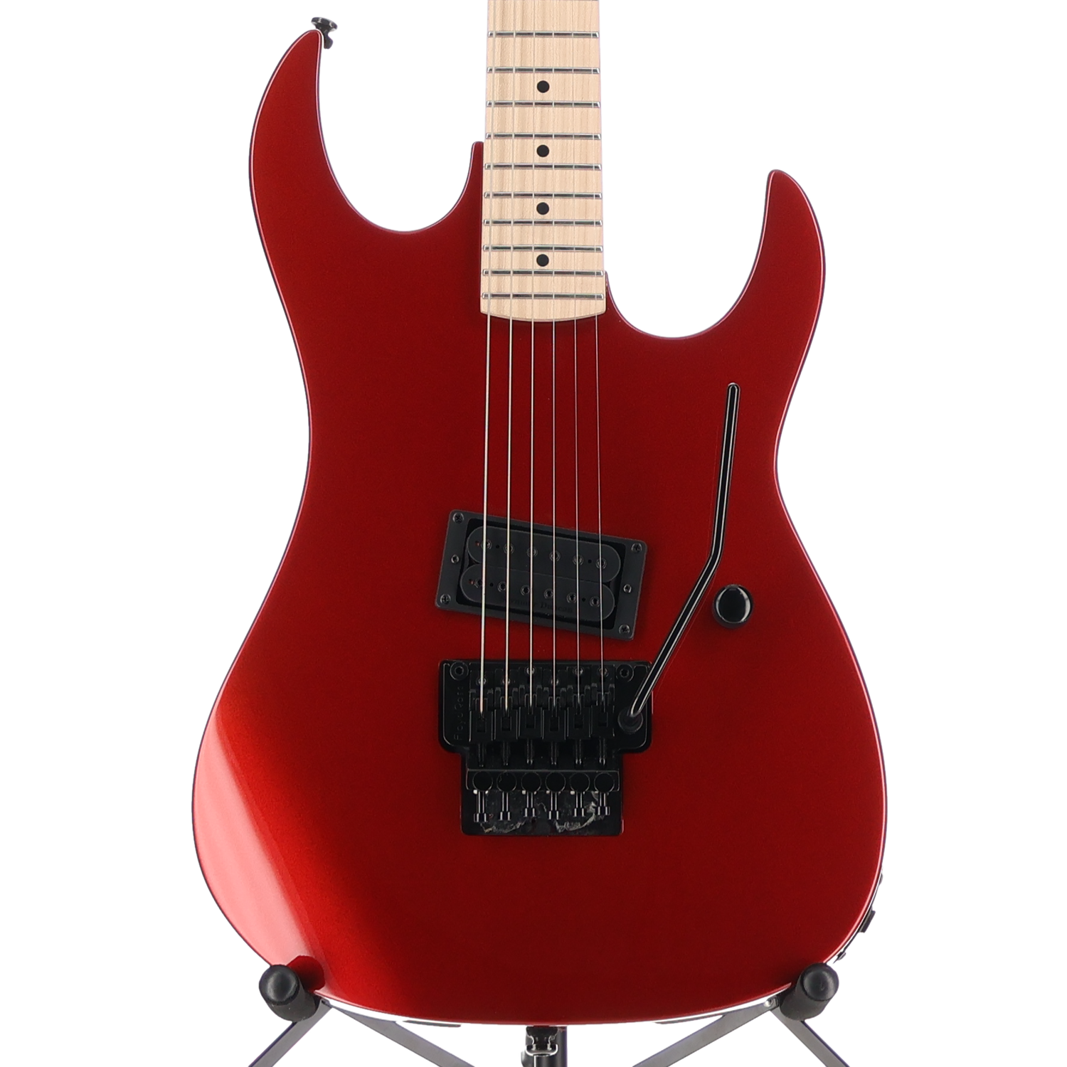 BC Rich Legacy Gunslinger Retro II with Floyd Rose - Candy Red, Pro Setup (SR) (80025)