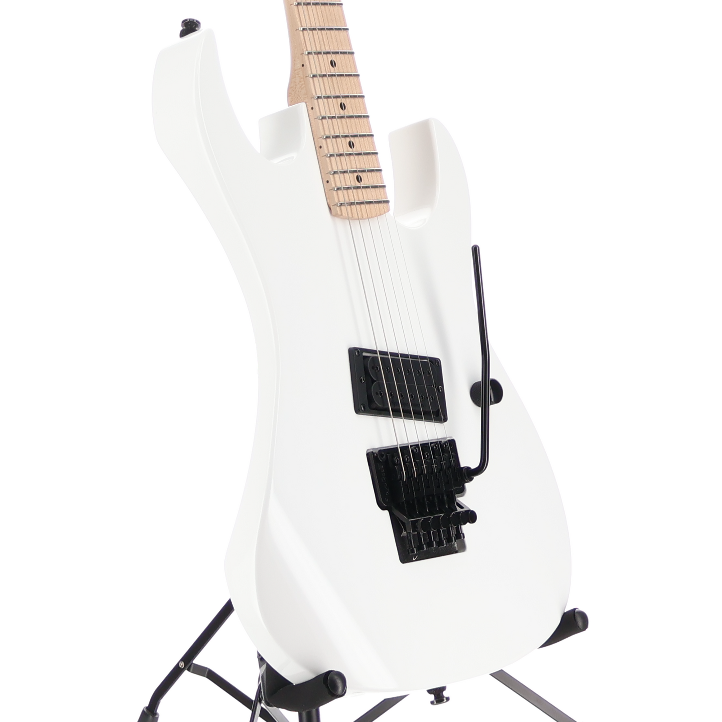BC Rich Legacy Gunslinger Retro II with Floyd Rose - White, Stage Ready (SR) (50947)