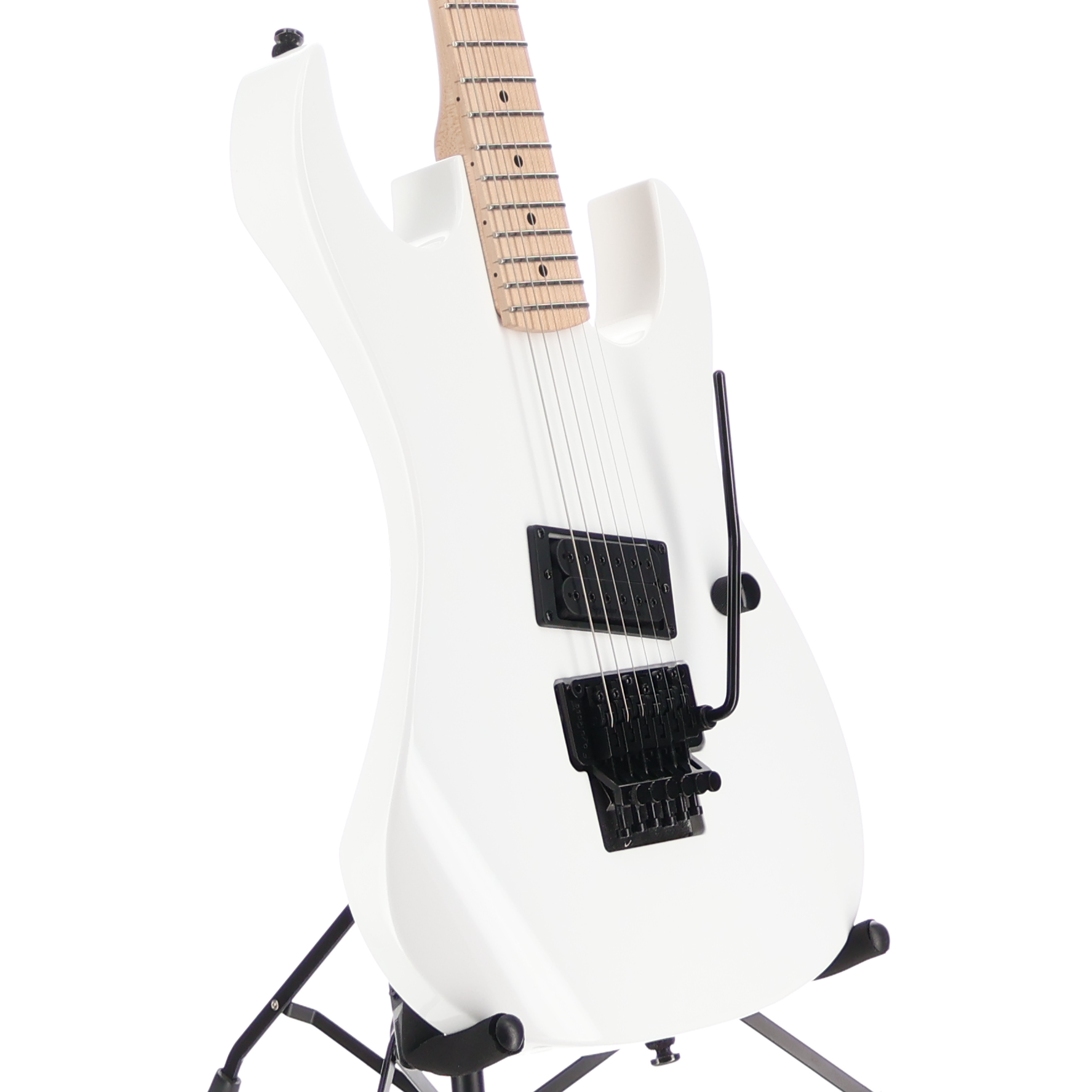 BC Rich Legacy Gunslinger Retro II with Floyd Rose - White, Stage Ready (SR) (50947)