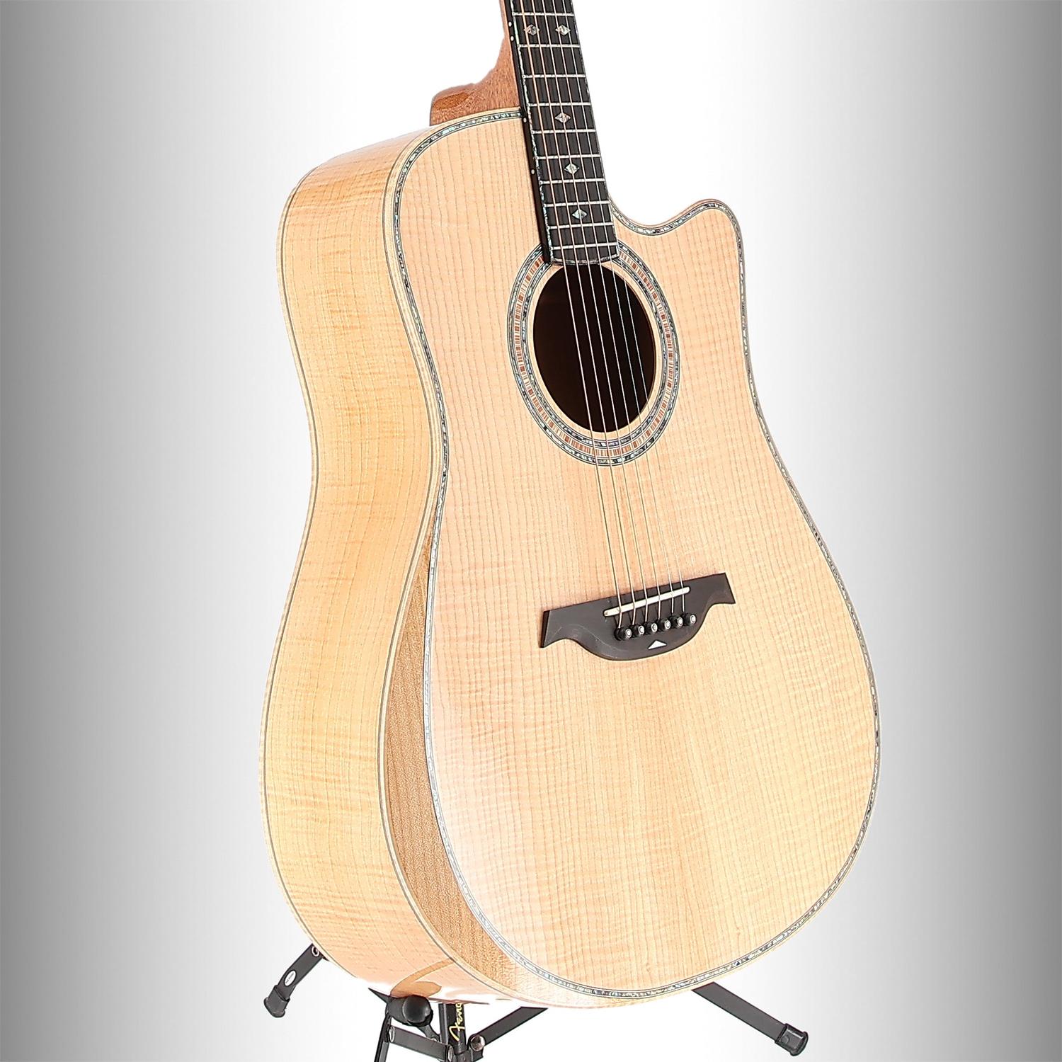 BC Rich Prophecy Series A/E Cutaway with Maple Top, Back and Sides, Flame Maple, Fully Tested (RC2) (00067)