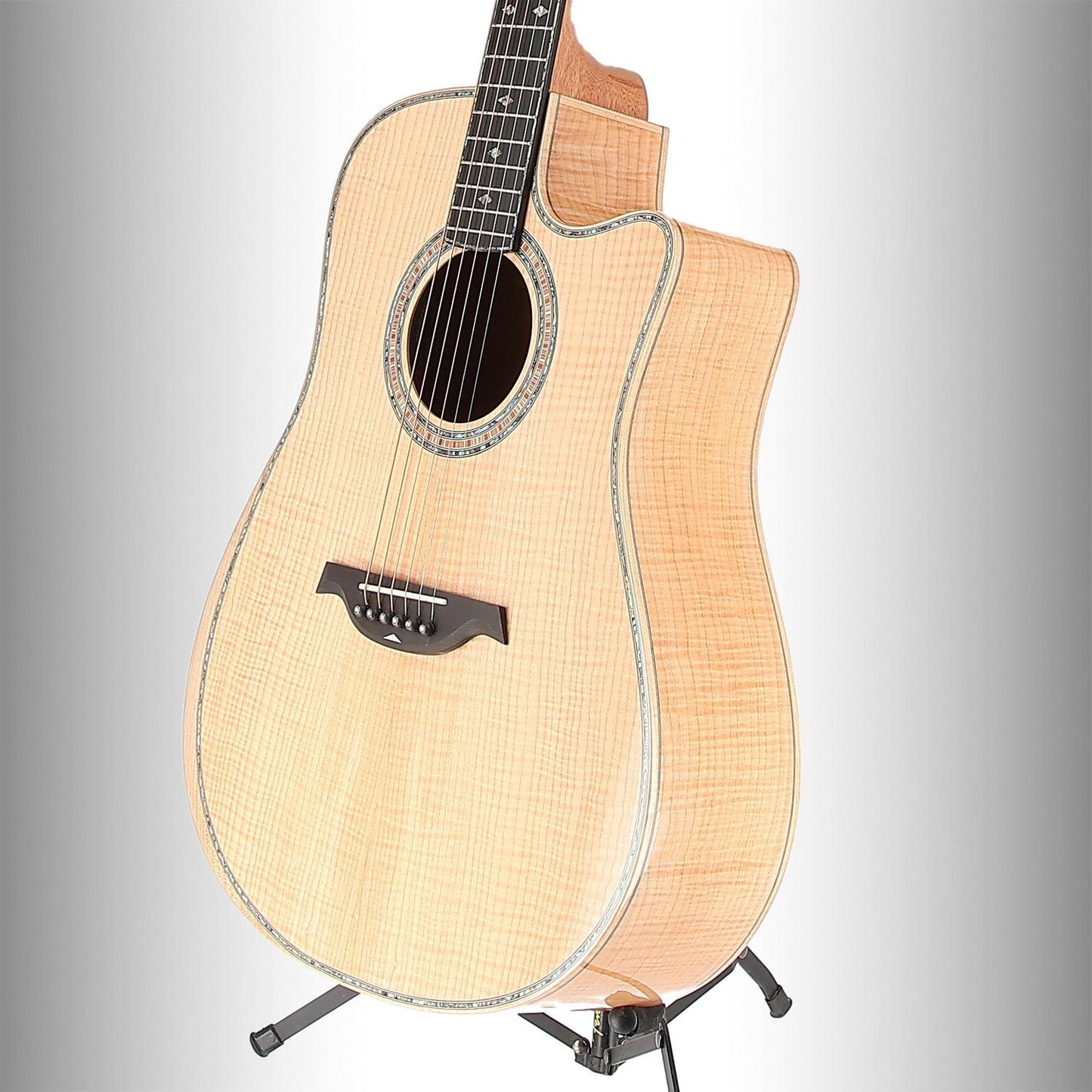 BC Rich Prophecy Series A/E Cutaway with Maple Top, Back and Sides, Flame Maple, Fully Tested (RC2) (00067)