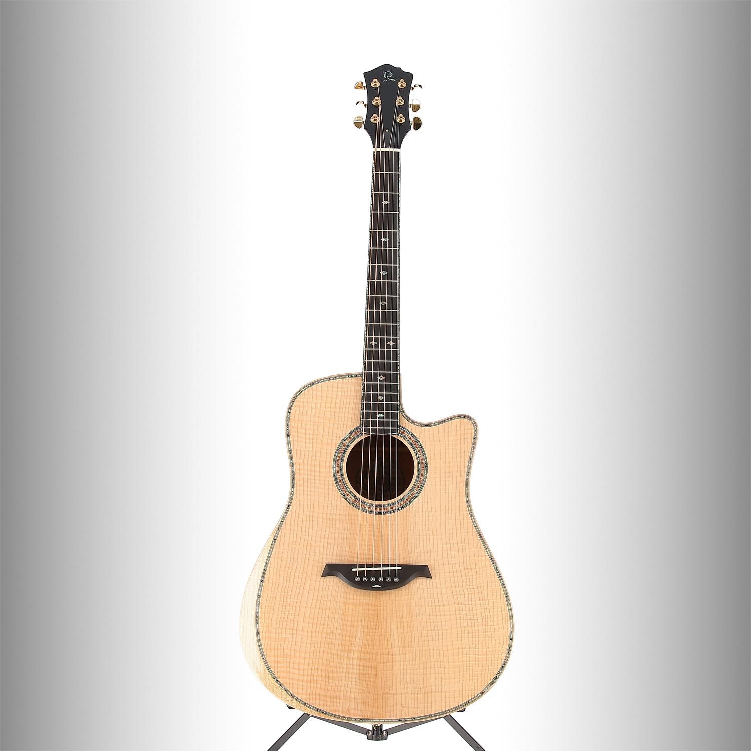 BC Rich Prophecy Series A/E Cutaway with Maple Top, Back and Sides, Flame Maple, Fully Tested (RC2) (00067)