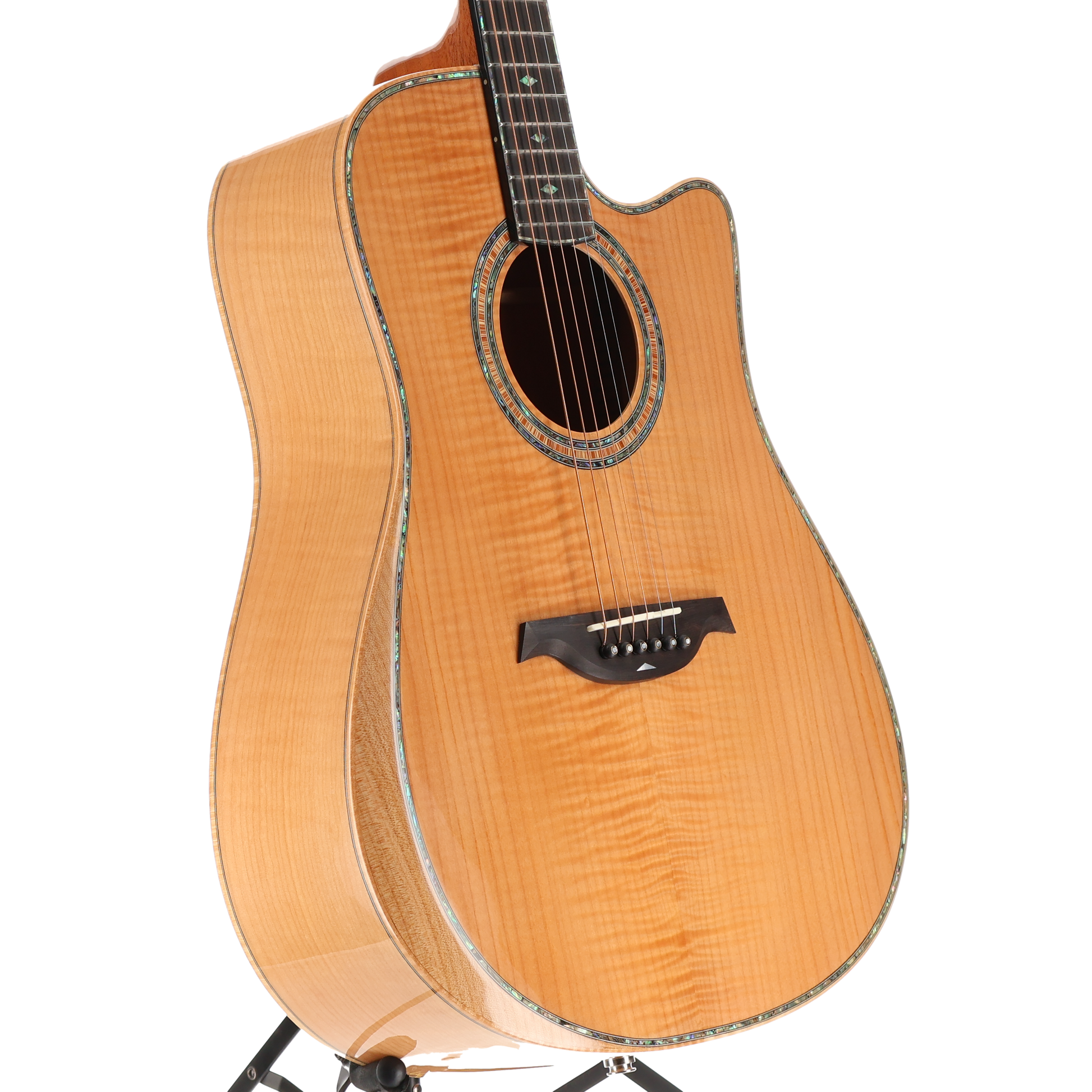 BC Rich Prophecy Series A/E Cutaway with Maple Top, Maple Back and Sides, Mahogany Neck, and Ebony Fingerboard - Flame Maple (P) (00062)