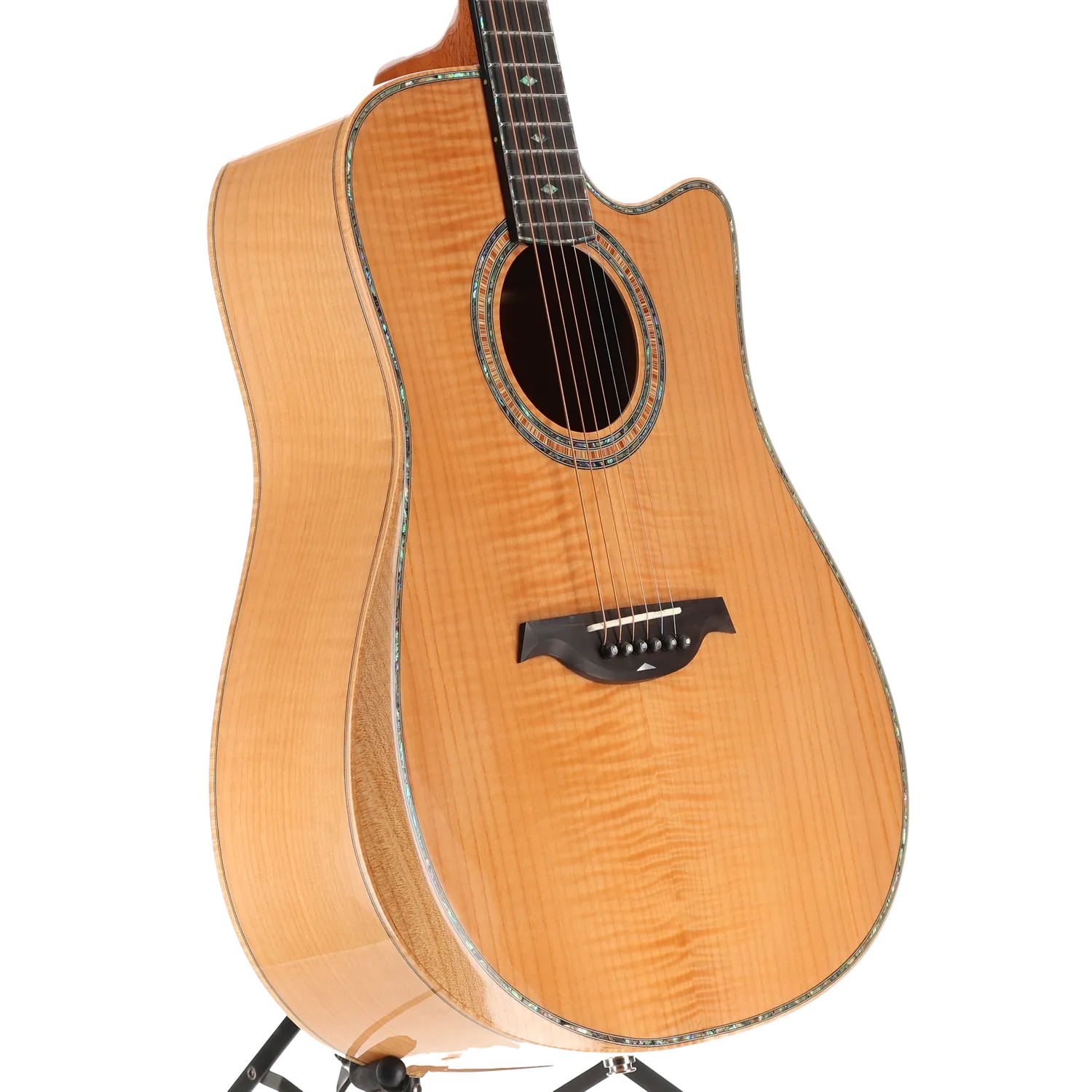 BC Rich Prophecy Series A/E Cutaway with Maple Top, Maple Back and Sides, Mahogany Neck, and Ebony Fingerboard - Flame Maple (P) (00062)