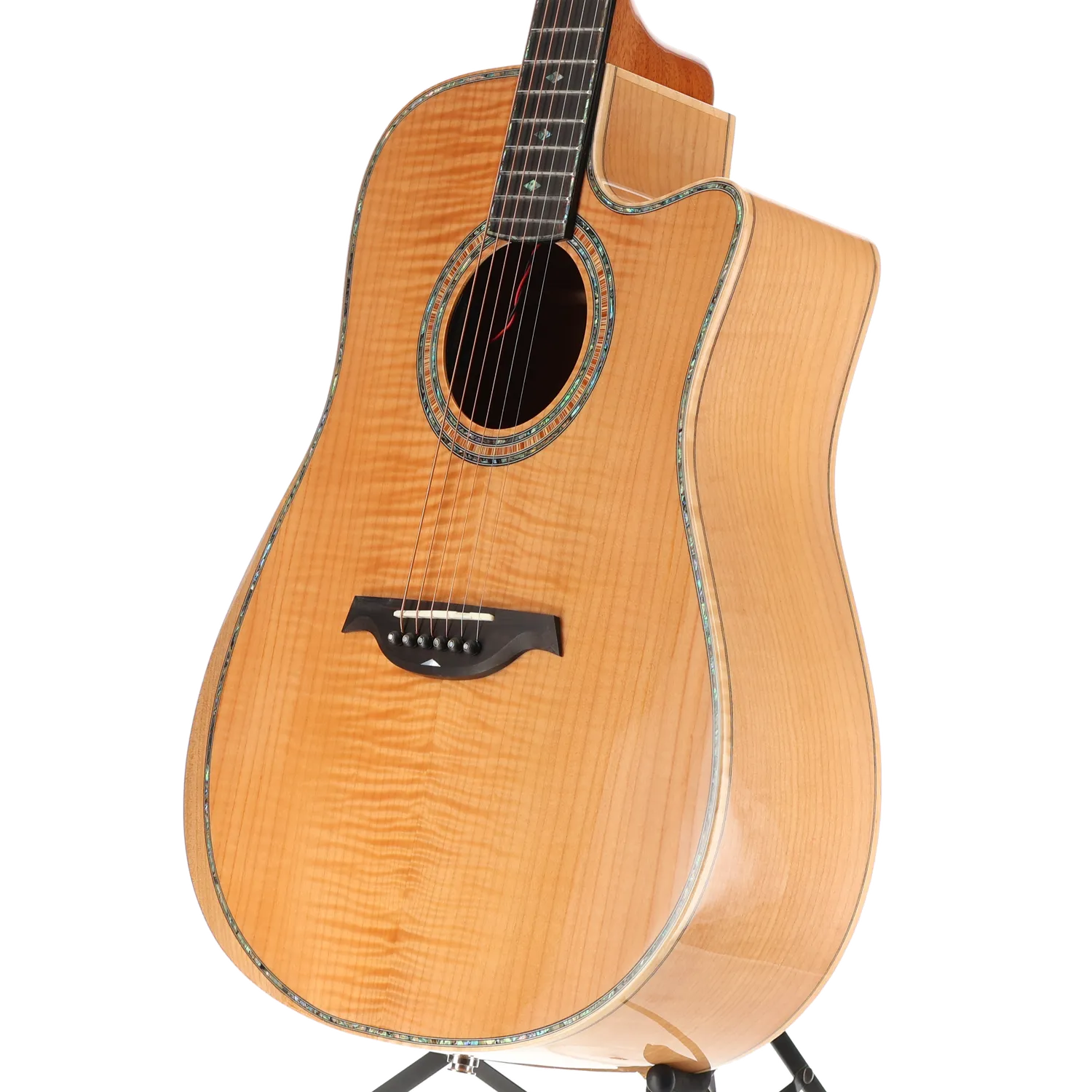 BC Rich Prophecy Series A/E Cutaway with Maple Top, Maple Back and Sides, Mahogany Neck, and Ebony Fingerboard - Flame Maple (P) (00062)