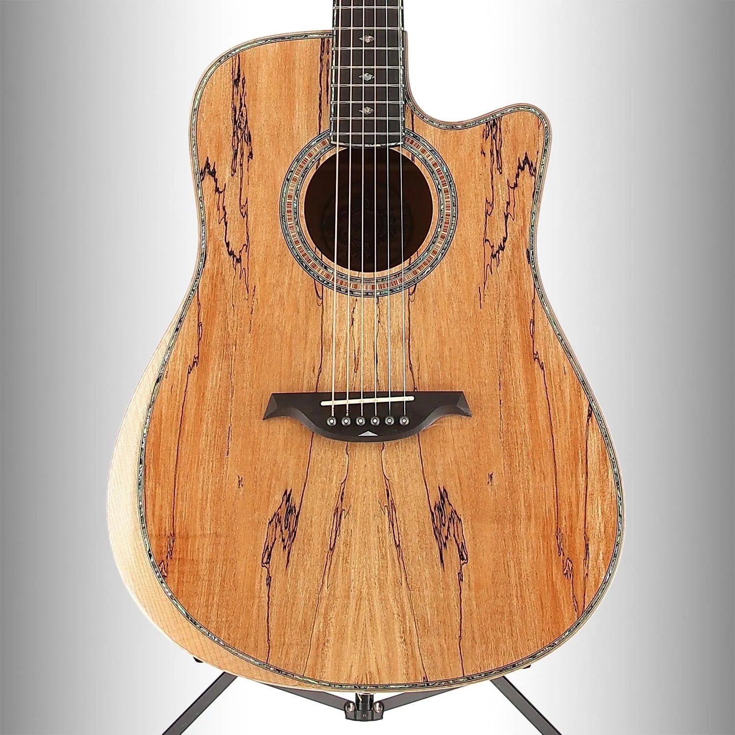 BC Rich Prophecy Series Cutaway Acoustic-Electric Guitar - Spalted Maple Top (ED11) (00054)