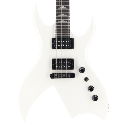 BC Rich Rich "B" Legacy 2023, Nyatoh Body, Maple Neck, Ebony Fingerboard, 2 Humbucking Pickups, Pearl White (SR) (40206)