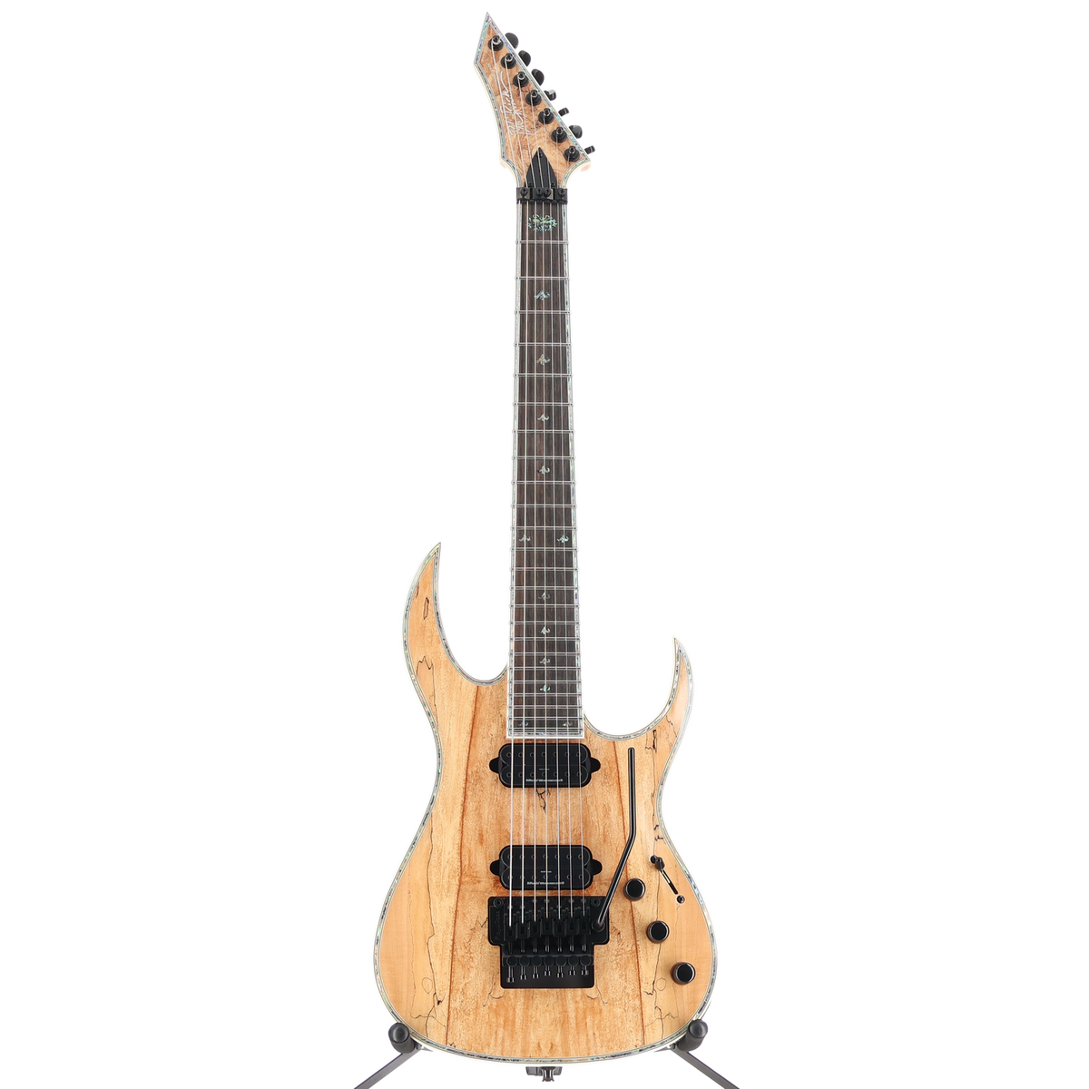 BC Rich Shredzilla 7 Prophecy Archtop Floyd Rose Spalted Maple (SR) (60259)