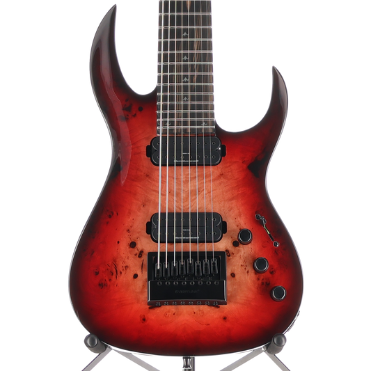 BC Rich Shredzilla 8 Prophecy Archtop, EverTune II - Lava Burst, Professional Setup (Q5) (60401)